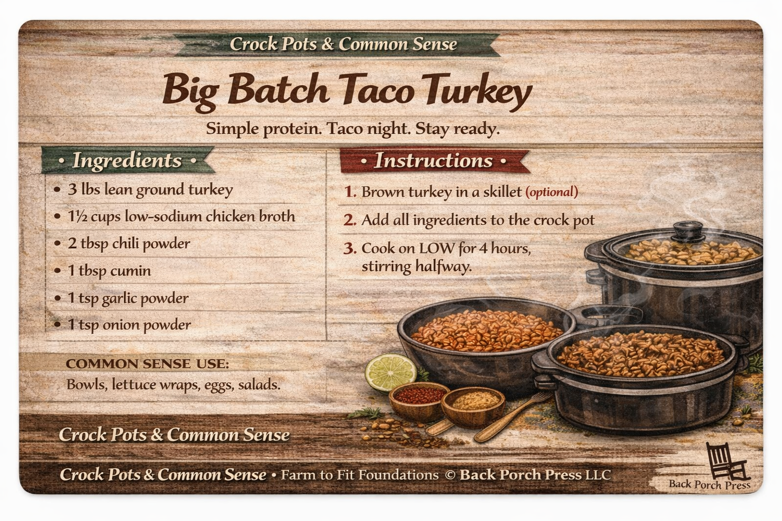 Big Batch Taco Turkey